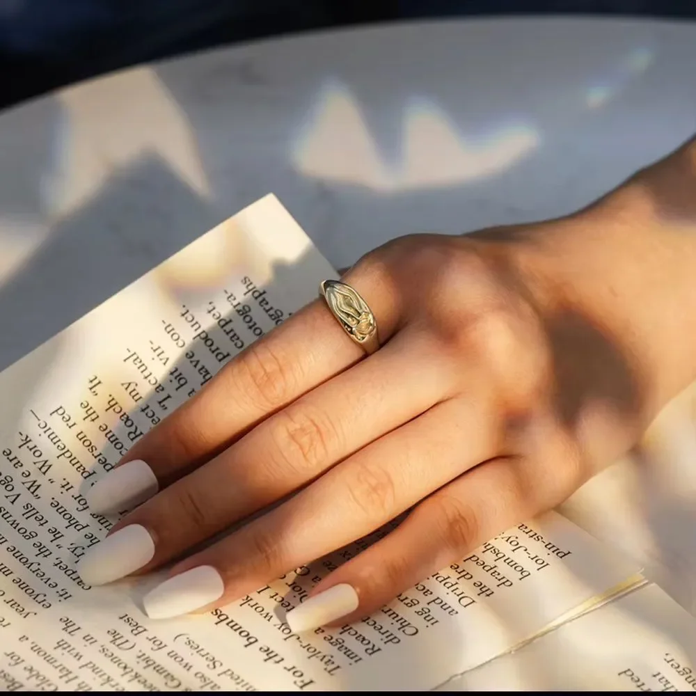 ENA 925 Sterling Silver Adjustable Ring